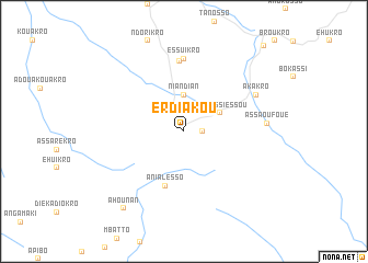 map of Erdiakou
