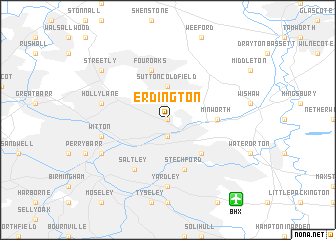 map of Erdington