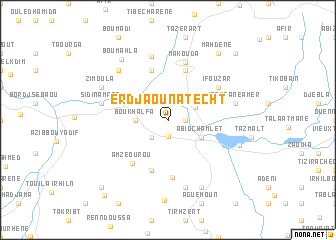 map of Erdjaouna Techt