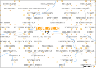 map of Erdlinsbach