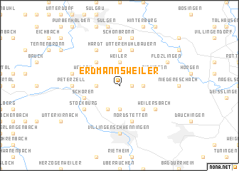 map of Erdmannsweiler