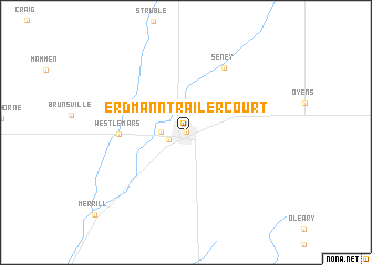 map of Erdmann Trailer Court