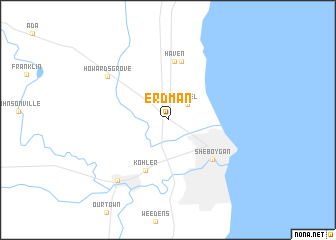 map of Erdman