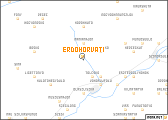 map of Erdőhorváti