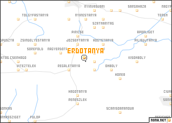 map of Erdőtanya