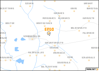 map of Erdő