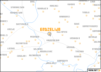 map of Erdželija