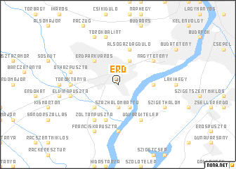 map of Érd