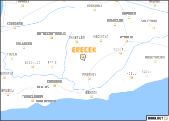 map of Erecek