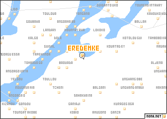 map of Erédemké