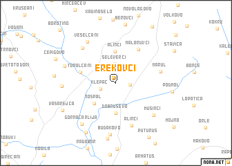 map of Erekovci