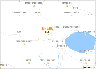 map of Eremo