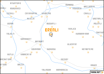 map of Erenli