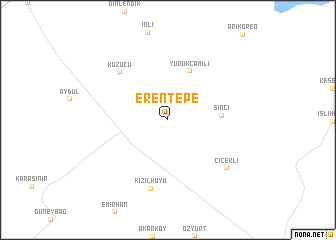 map of Erentepe