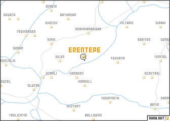 map of Erentepe