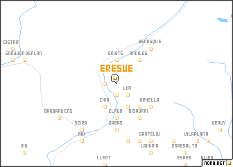 map of Eresué