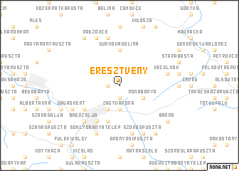 map of Eresztvény