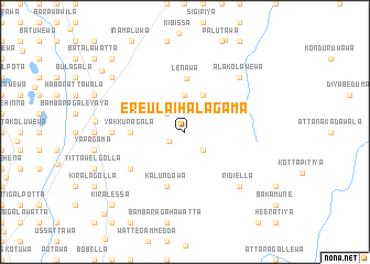 map of Ereula Ihalagama