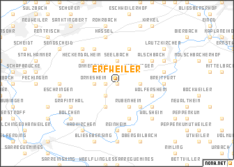 map of Erfweiler