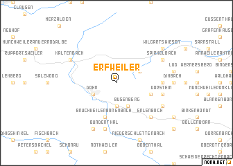 map of Erfweiler