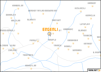 map of Ergenli