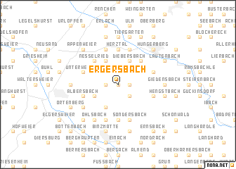 map of Ergersbach