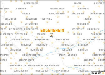 map of Ergersheim
