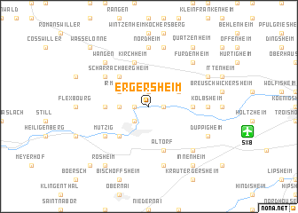 map of Ergersheim