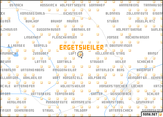 map of Ergetsweiler