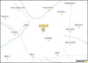 map of Ergin