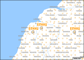 map of Erh-hu