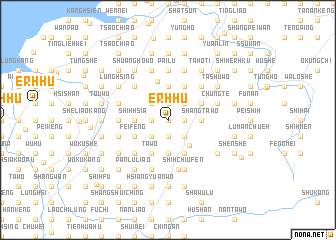map of Erh-hu