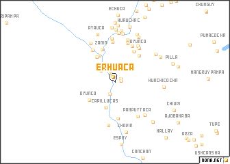 map of Erhuaca