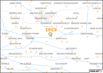 map of Erica