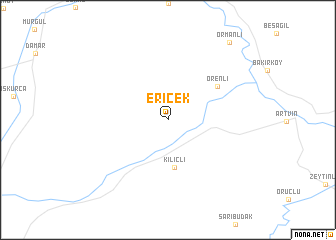 map of Ericek