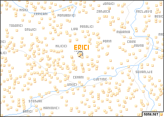 map of Erići