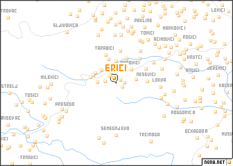 map of Erići