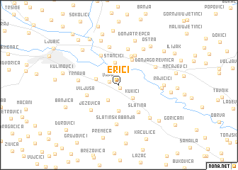 map of Erići