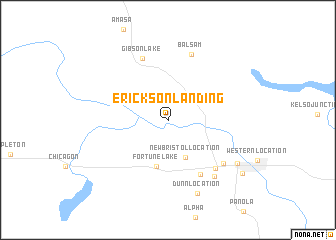 map of Erickson Landing
