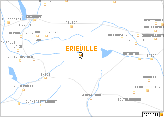 map of Erieville