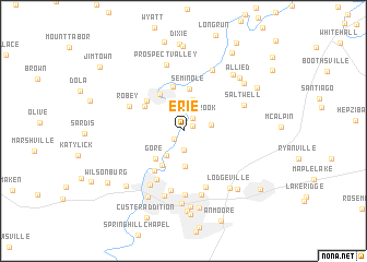 map of Erie