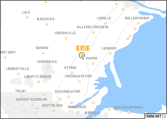 map of Erie