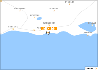 map of Erikbağı
