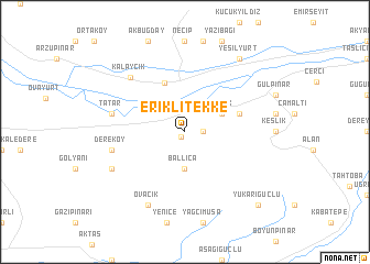 map of Eriklitekke