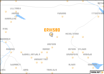 map of Eriksbo