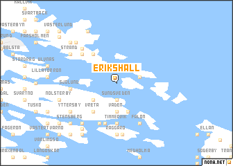 map of Erikshäll