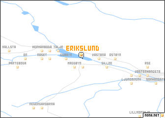 map of Erikslund