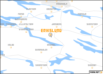 map of Erikslund