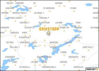 map of Erikstorp