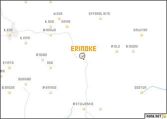 map of Erin Oke